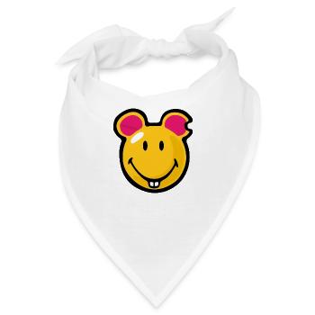 Smiley Mouse - Bandana - Weiß - Vorne
