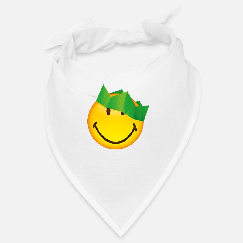 Smiley Green Crown Bandana