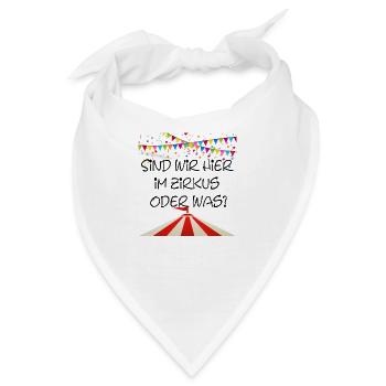 zirkus oder was - Bandana - Weiß - Vorne