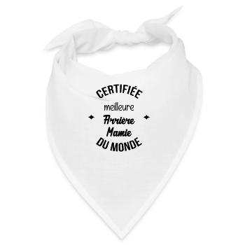 Großmütter / Oma / Mami / Großmutter / Mamy - Bandana - Weiß - Vorne