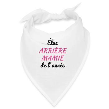Großmütter / Oma / Mami / Großmutter / Mamy - Bandana - Weiß - Vorne
