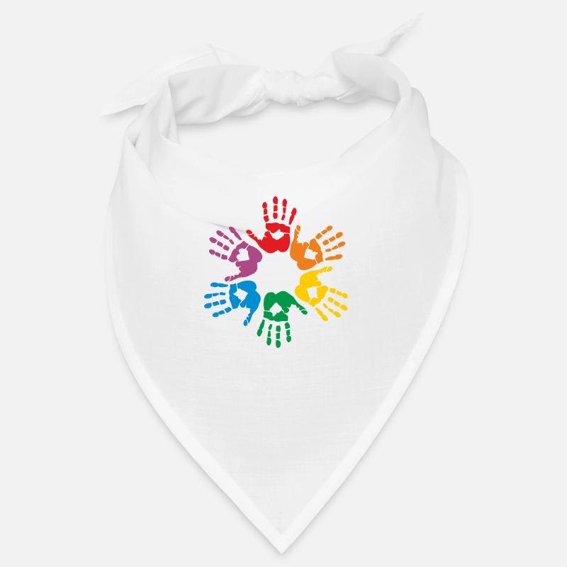 Rainbow hands Bandana