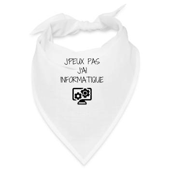Computer / Informatiker / Aussenseiter / Ingenieur - Bandana - Weiß - Vorne