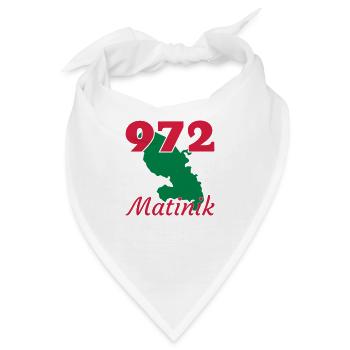 martinique / 972 / Frankreich / Karibik - Bandana - Weiß - Vorne