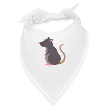 Ratte - Bandana - Weiß - Vorne