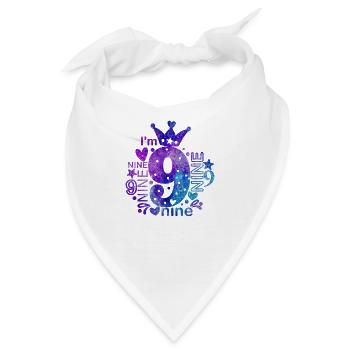 I'm 9 - Bandana - Weiß - Vorne