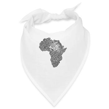 Afrika map leopard - Bandana - Weiß - Vorne