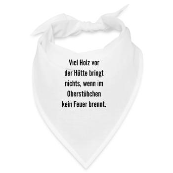 Lustige Sprüche Geschenke Saufen Männerabend - Bandana - Weiß - Vorne