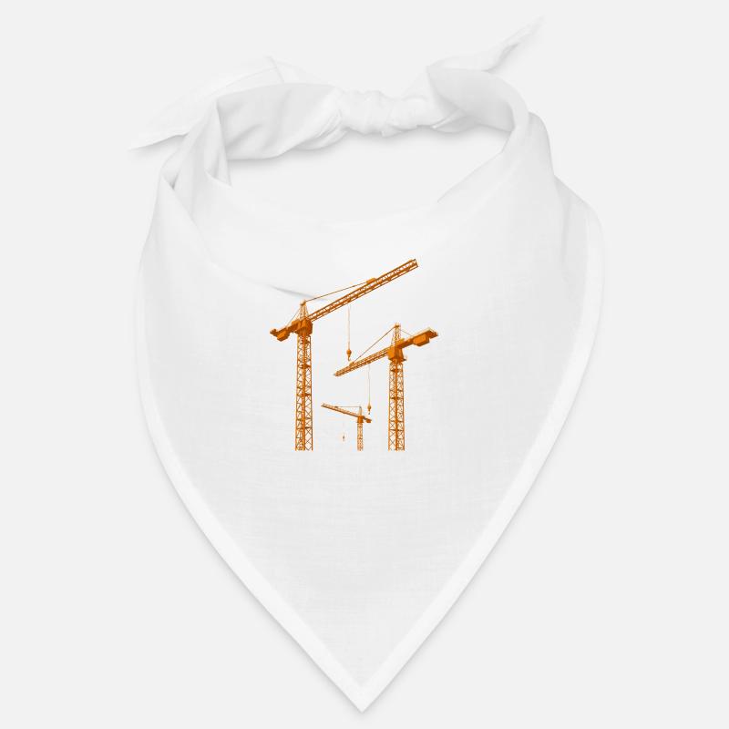 Construction cranes, construction site, industry Bandana