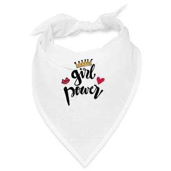 Mädchenpower - Bandana - Weiß - Vorne