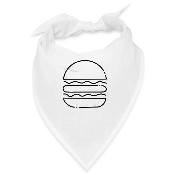 Burger - Bandana - Weiß - Vorne