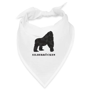 Silberrücken | Gorilla - Bandana - Weiß - Vorne