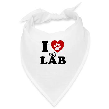 Labrador - Bandana - Weiß - Vorne