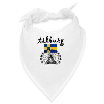 tilburg messe, Riesenrad mit Flagge - Bandana - Weiß - Vorne