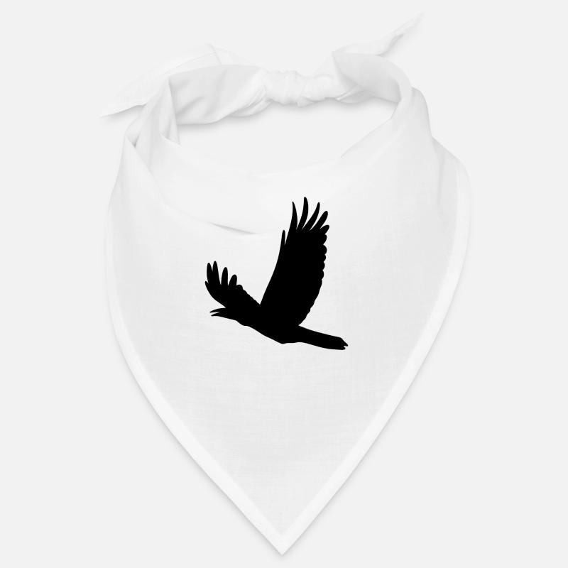 Corbeau volant - Bandana - blanc
