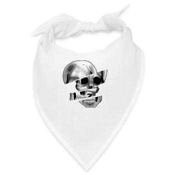 Skull - Bandana - Weiß - Vorne