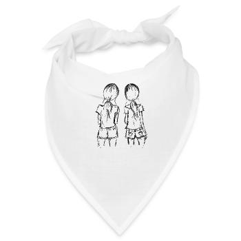 Freundinnen - Bandana - Weiß - Vorne
