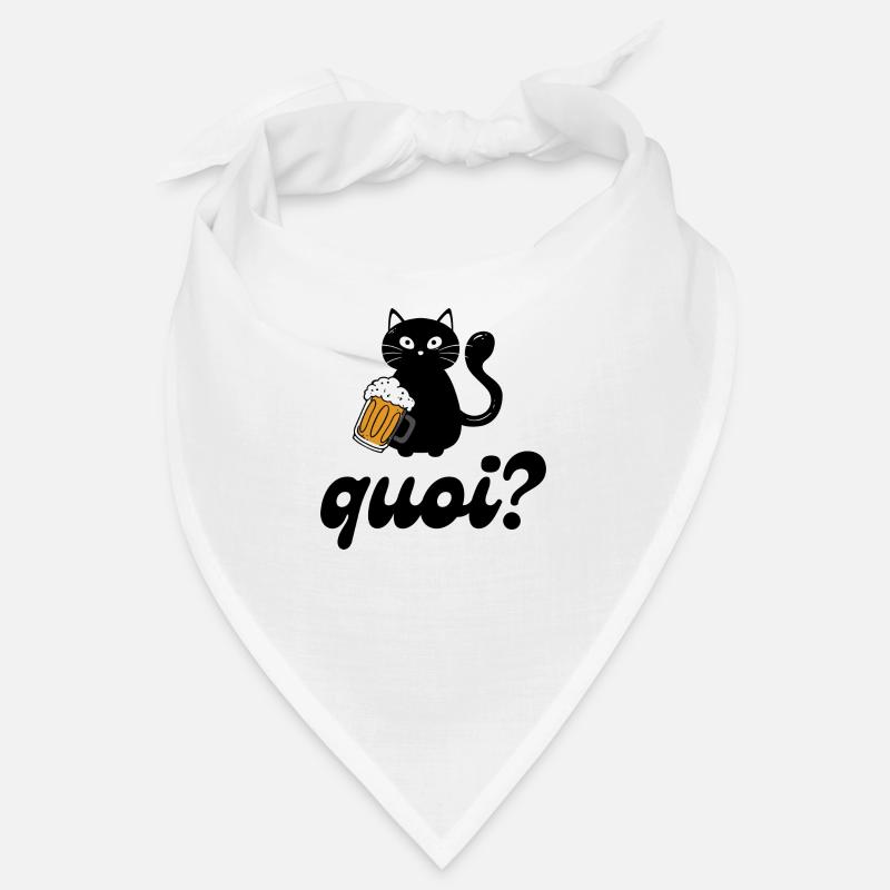 Chat buveur de bière : quoi ? Bandana