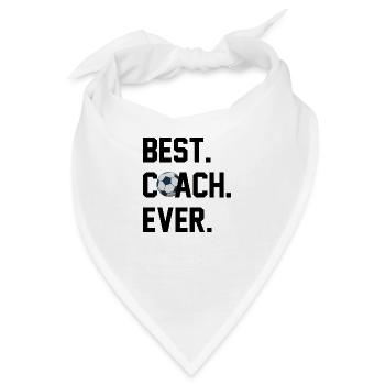 BESTER TRAINER FUßBALL - Bandana - Weiß - Vorne