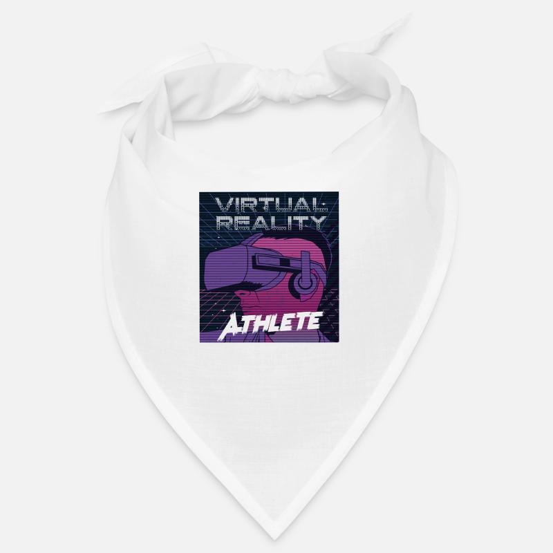 Virtual reality athlete augmented reality Shirts - Bandana - Weiß