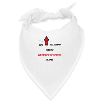 Gewinner - Bandana - Weiß - Vorne