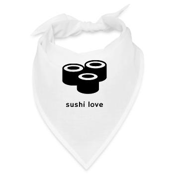 Sushi - Bandana - Weiß - Vorne