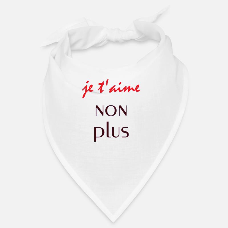 je t'aime non plus - Sprüche - Geschenk Bandana