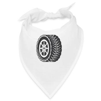 Reifen - Bandana - Weiß - Vorne