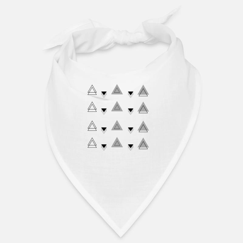 Géométrie Moderne Abstrait Rangées de Triangles Bandana