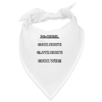 3G REGEL - Bandana - Weiß - Vorne