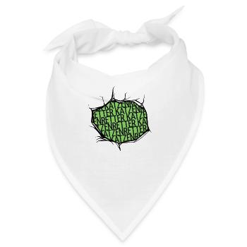 dog veganismus bärenstark fleischfrei lieben - Bandana - Weiß - Vorne