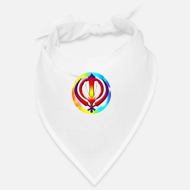 Sikh Khanda Glaube - Bandana - Weiß