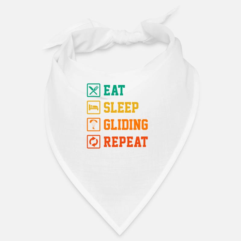 Eat Sleep Gliding Repeat Paragliding Parachute Par Bandana