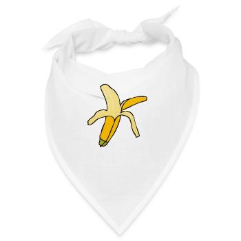 Banane - Bandana - Weiß - Vorne