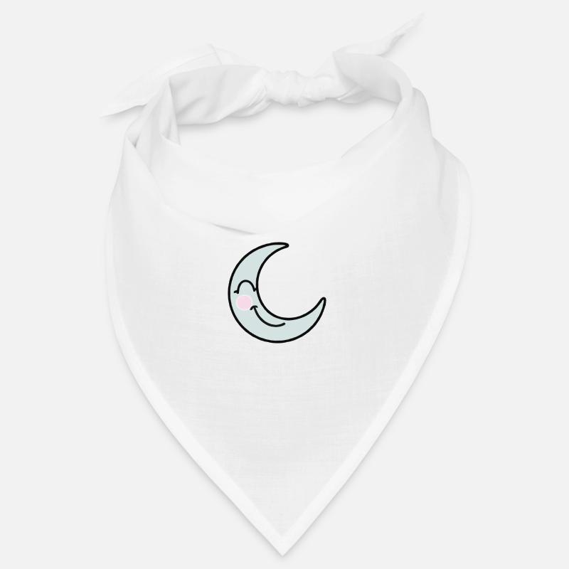 Bubu Sleeping Moon gaveide - Bandana - hvid