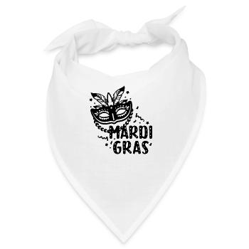 Karneval - Bandana - Weiß - Vorne