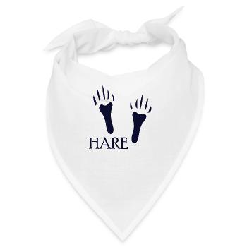 HARE PAW DOG CAT PET - Bandana - Weiß - Vorne