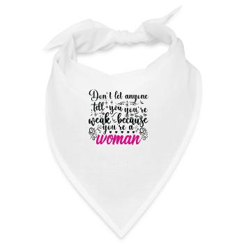 Frauenpower - Frauenpower - Die Macht der Frauen - Bandana - Weiß - Vorne