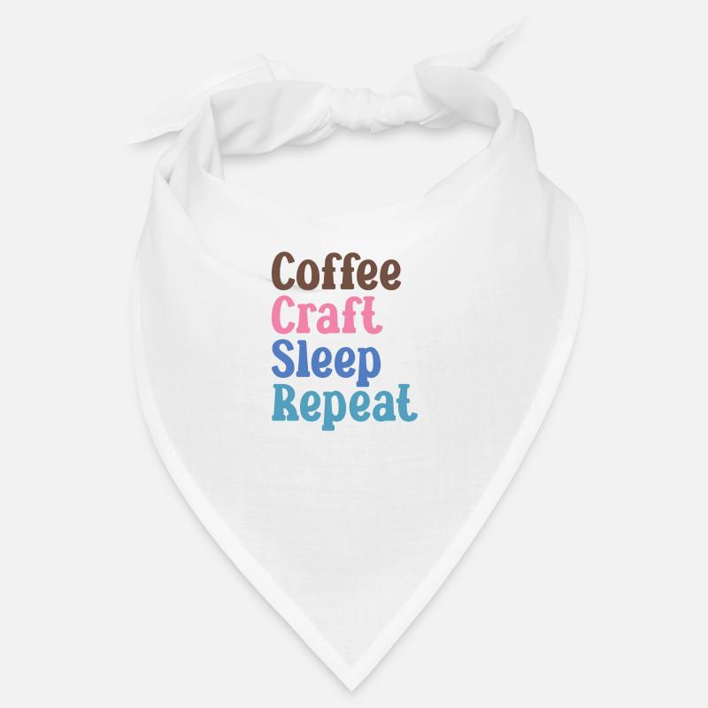 Manger, dormir, café, répéter Bandana