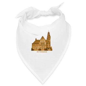 Wittenberge Rathaus Prignitz Elbe Brandenburg - Bandana - Weiß - Vorne