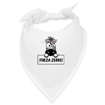 Forza Zebre, tifosi Juve Calcio - Bandana - Weiß - Vorne