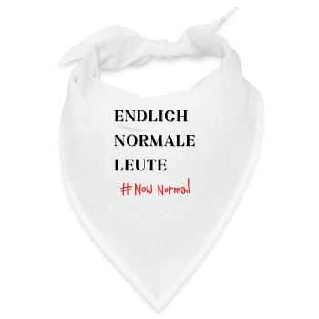 Endlich Normale Leute #now normal - Bandana - Weiß - Vorne