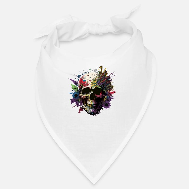 Farbiger Schädel Bandana