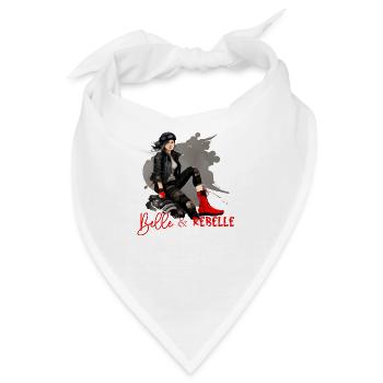 Schön und rebellisch - Bandana - Weiß - Vorne