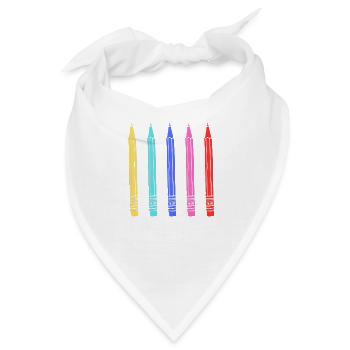 Buntstifte für Kinder - Bandana - Weiß - Vorne