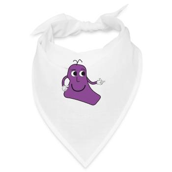 Maskottchen Palencia - Bandana - Weiß - Vorne