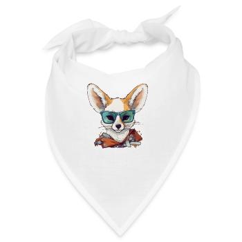 Romi der Fennek - Bandana - Weiß - Vorne