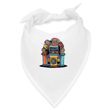 Jukebox aus den 70er Jahren - Bandana - Weiß - Vorne