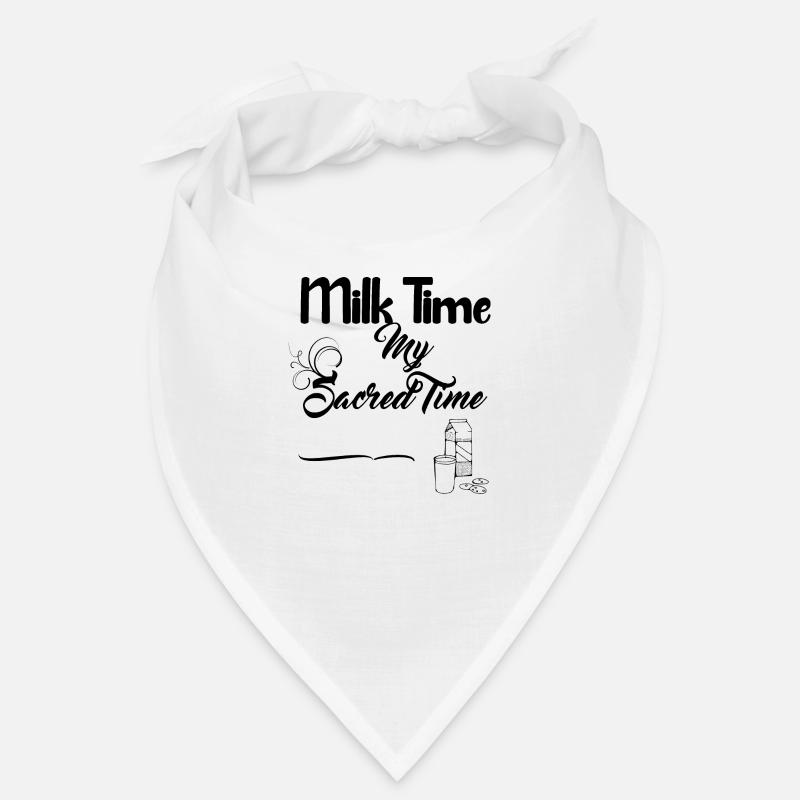 Conception du temps du lait et des biscuits Bandana