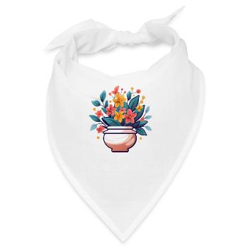 Pflanzen - Bandana - Weiß - Vorne